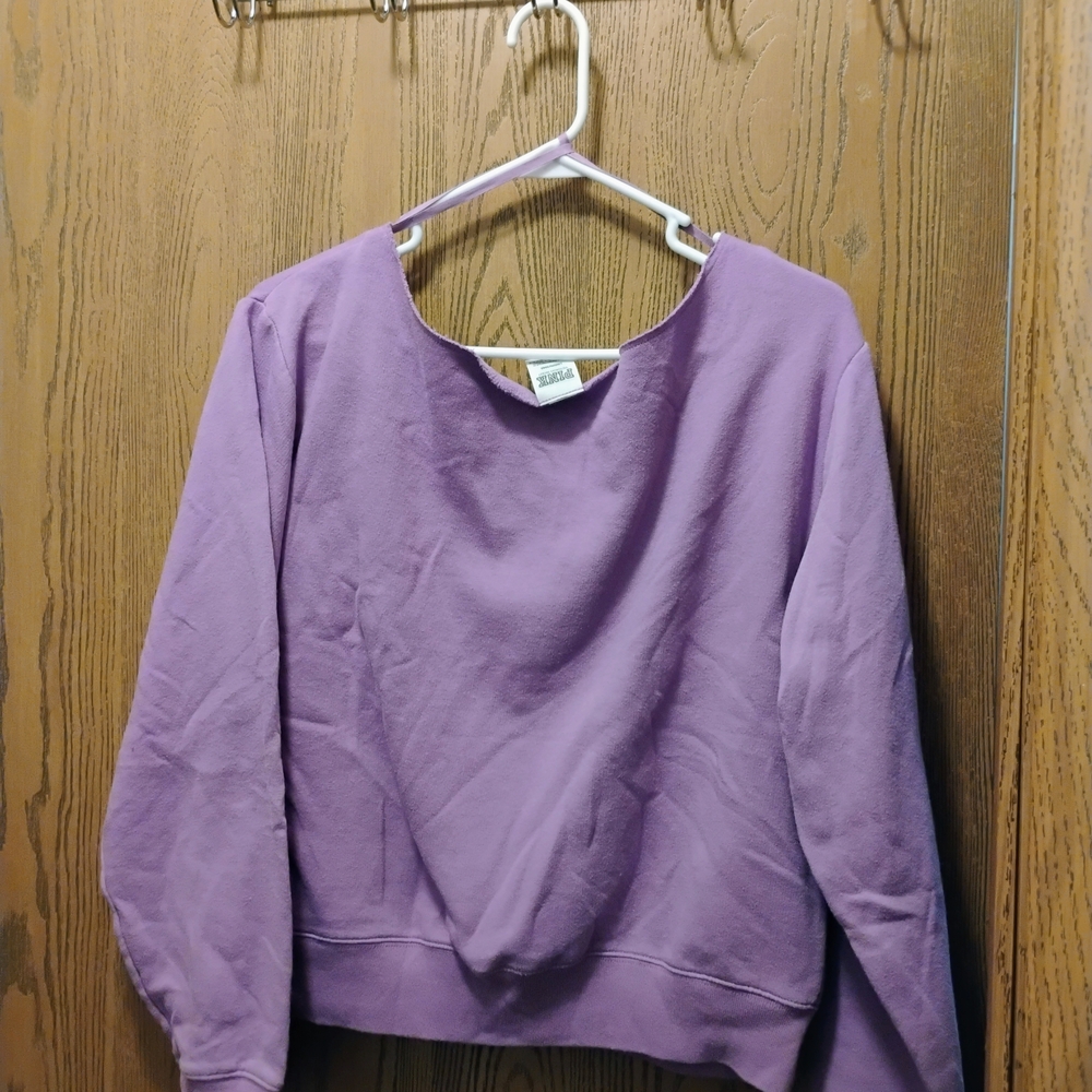 Victoria's Secret Purple Off-the-Shoulder Sweater